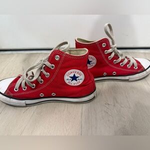 Converse All Star Red Canvas Sneakers Kids size 3
